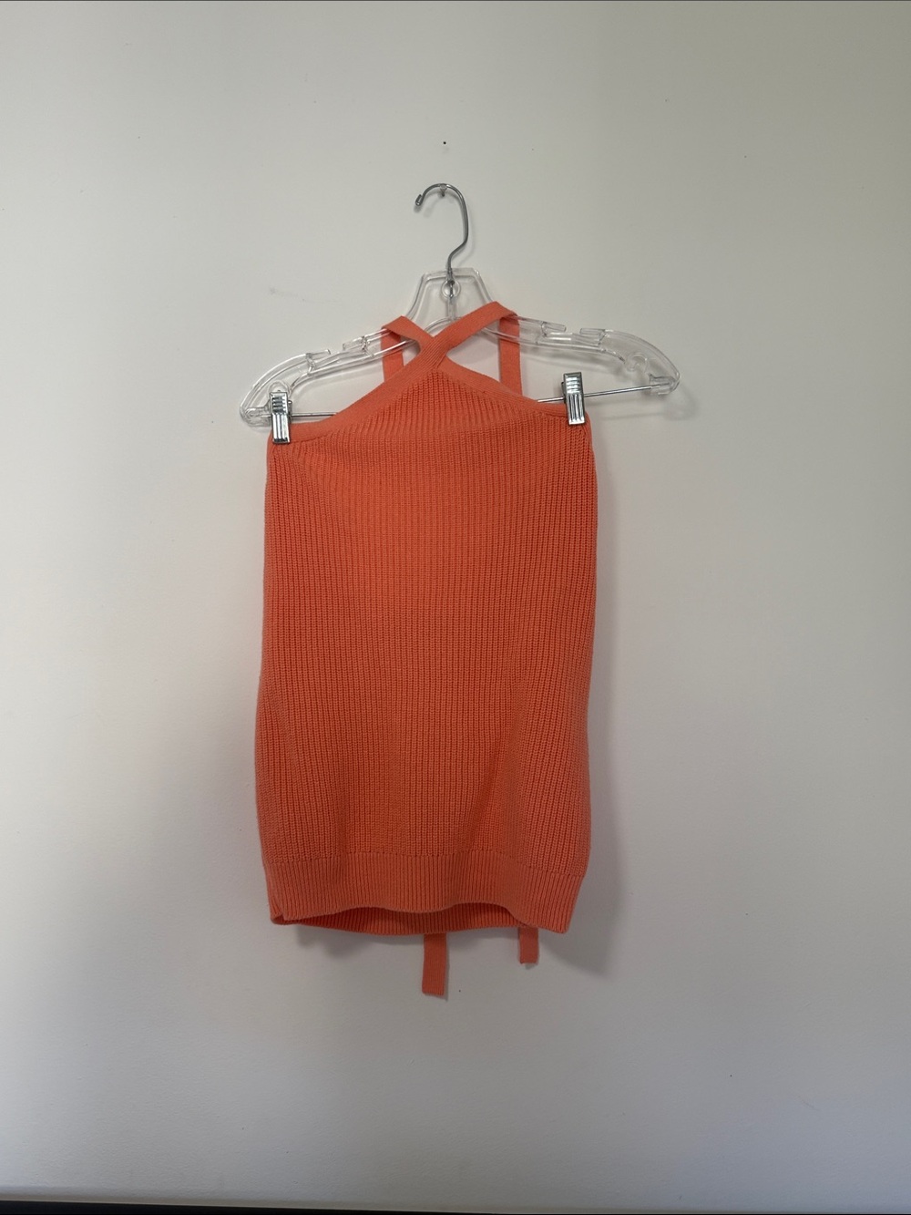 J. Crew Coral Knit Halter To
